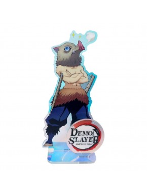 Figura acrílica holográfica de Inosuke de Demon Slayer 16 cm