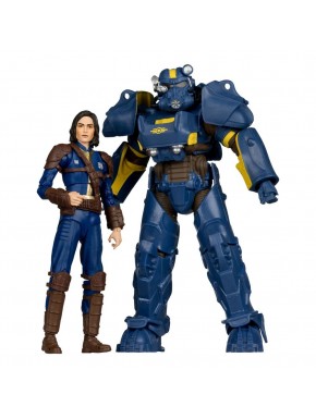 Pack de figurines Fallout 4 T-60 Vault Tec et Sole Survivor