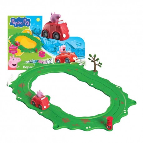 Set de circuit Peppa Pig avec voiture rouge