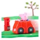 Set de circuit Peppa Pig avec voiture rouge