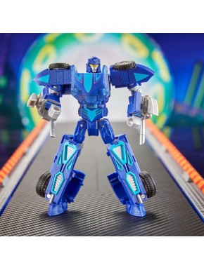 Figura conversível azul Hot Wheels x Transformers Twin Mill