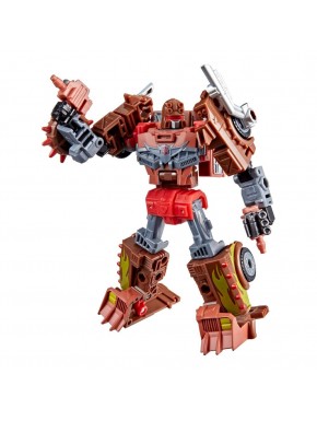 Figura Transformers Junkion Jalopy em modo robô e veículo