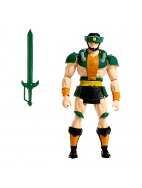 Figura Tri-Klops articulada con espada y armadura verde