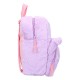 Mochila morada Sanrio Kuromil con diseño esponjoso
