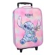 Valise trolley rose de Stitch avec design Aloha