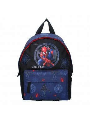 Mochila Spider-Man de 31 cm con diseño de telarañas y polyester