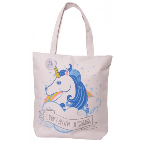 Bolsa de Algodón diseño Unicornio con cremallera