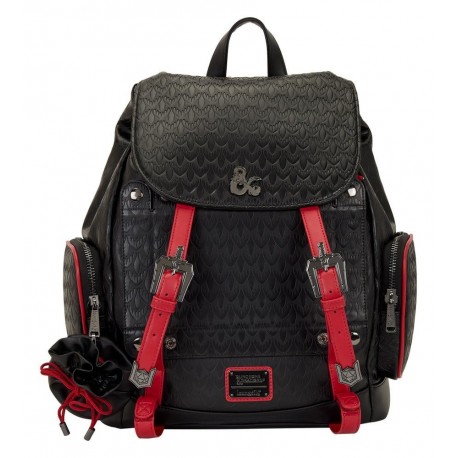 Mochila preta e vermelha Dungeons & Dragons da Hasbro