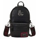 Bolsa tiracolo preta Dungeons & Dragons da Loungefly com carteira vermelha