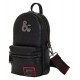 Bolsa tiracolo preta Dungeons & Dragons da Loungefly com carteira vermelha