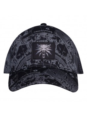 Boné de beisebol preto The Witcher com logo do lobo