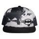 Gorra de béisbol Batman con logo upside down en blanco y negro