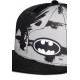 Gorra de béisbol Batman con logo upside down en blanco y negro