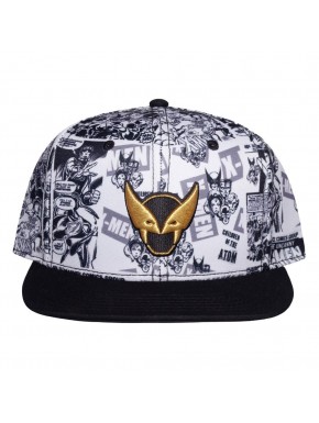 Gorra de béisbol Wolverine de Marvel en blanco y negro