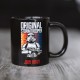 Taza negra Stormtrooper con texto 'Join Now'