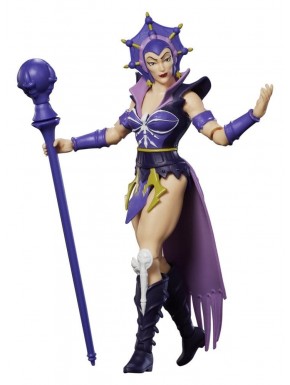 Figura articulada de Evil-Lyn de 14 cm com bastão.