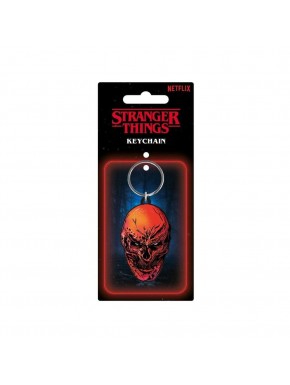 Llavero de caucho con imagen de Vecna de Stranger Things