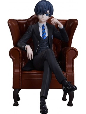 Estatua de Ciel Phantomhive en sillón de Black Butler