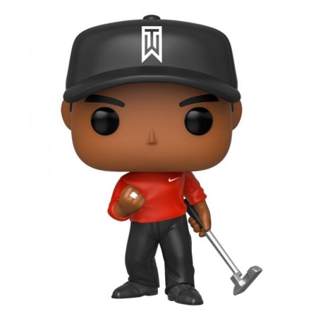 Figura de vinilo Tiger Woods camiseta roja Funko POP!