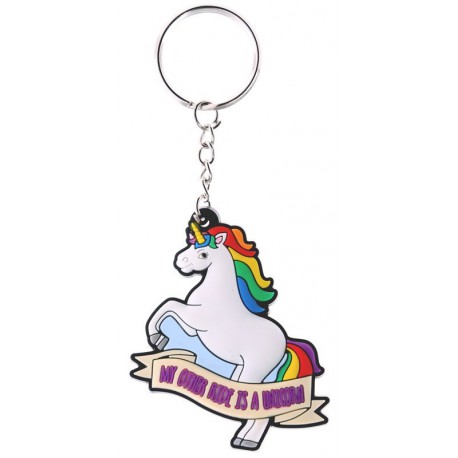 Keychain Unicorn I Don t Believe In Humans