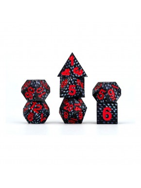 Pack de dados Dragon Storm com design de escamas de dragão