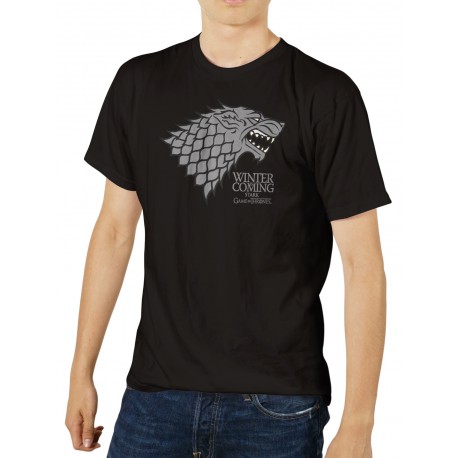 T-shirt Emblem Stark Game of Thrones Black