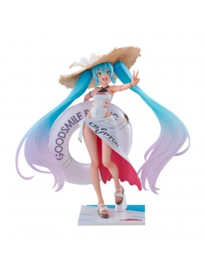 Estatua PVC Racing Miku 2024 con sombrero y flotador