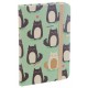 Book Striped Hard Cover with Rubber - Cat Feline Fine