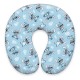 Almofada cervical de Lilo & Stitch em azul