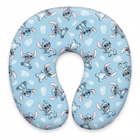 Almofada cervical de Lilo & Stitch em azul