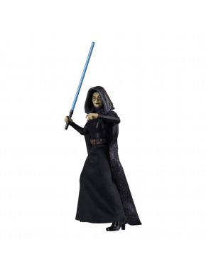 Figura de Barriss Offee de Star Wars com sabre de luz azul