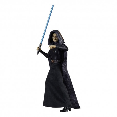 Figura de Barriss Offee de Star Wars com sabre de luz azul