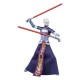 Figura de Asajj Ventress de Star Wars com sabres de luz