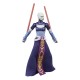 Figura de Asajj Ventress de Star Wars com sabres de luz