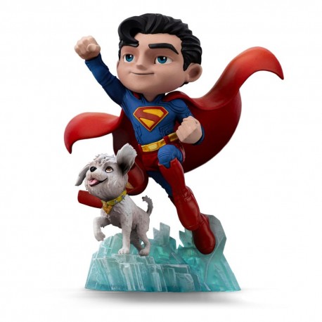 Figura Minifigura Superman y Krypto de 17 cm de PVC