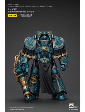 Figura Warhammer Alpha Legion Terminator con Conversion Beam Cannon