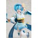 Figura de Rem en traje de combate, anime Re:ZERO