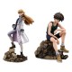 Estatuas de Heero Yuy y Relena Peacecraft de Gundam Wing