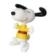 Minifigura do Snoopy com suéter amarelo da Medicom, 8 cm