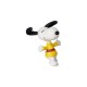 Minifigura do Snoopy com suéter amarelo da Medicom, 8 cm
