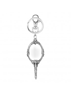 Llavero espejo de peltre de La Bella y la Bestia