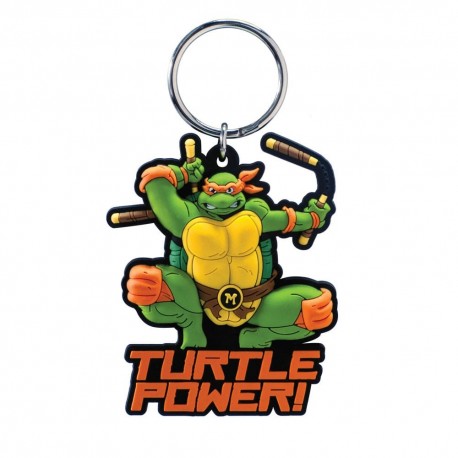 Colgante de PVC de Michelangelo de las Tortugas Ninja