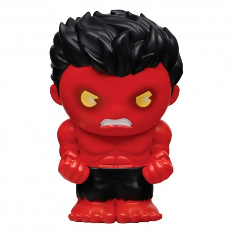 Hucha de Red Hulk de PVC con diseño detallado