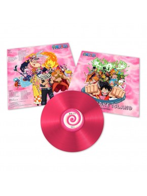 Vinyle rose avec bande originale de One Piece Whole Cake Island
