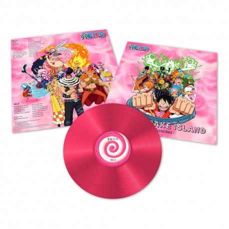 Vinyle rose avec bande originale de One Piece Whole Cake Island