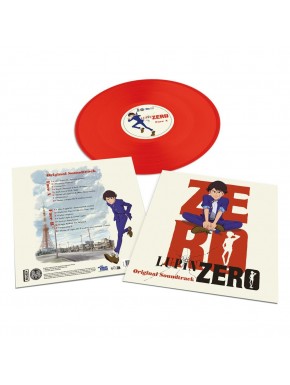 Vinyle rouge de Lupin Zero avec couverture et liste de morceaux