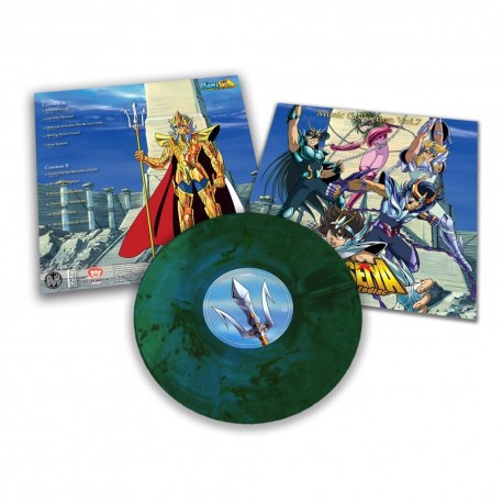 Vinyle de musique Saint Seiya Vol. 7 en vert marbré
