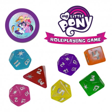 Juego de dados coloridos de Mi Pequeño Pony