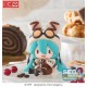 Minifigurine chibi de Hatsune Miku avec tenue d'hiver