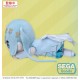 Peluche Hatsune Miku allongée de 16 cm